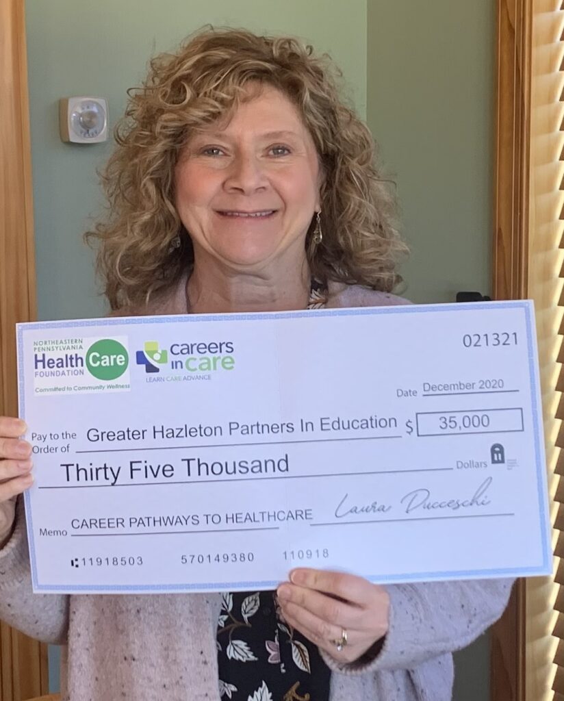 Receiving Donation